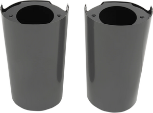 Fork Slider Covers - Stock Length - Black DragSpecialties 77485B - Main Product View