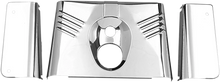 Load image into Gallery viewer, Fork Tins - Chrome - Ribbed - &#39;86-&#39;17 FLST - 3-Piece DragSpecialties 74156 - Main Product View