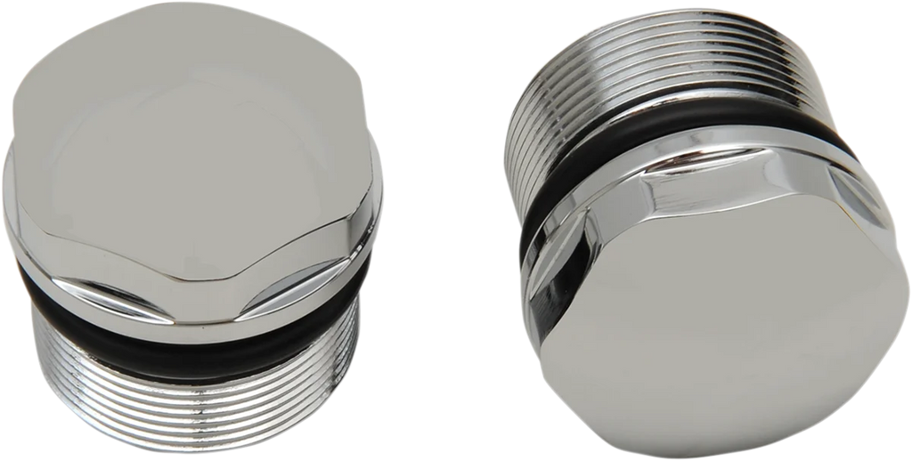 Fork Tube Cap - Chrome - 39 mm DragSpecialties C23-0218D - Main Product View