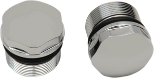 Fork Tube Cap - Chrome - 39 mm DragSpecialties C23-0218D - Main Product View