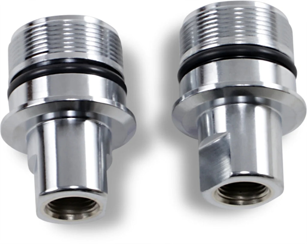 Fork Tube Cap - Chrome - 39 mm DragSpecialties C23-0218D - Side View