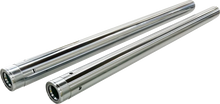 Load image into Gallery viewer, Fork Tubes - Hard Chrome - 49 mm - 25.75&quot; DragSpecialties C23-0260-2 - Main Product View