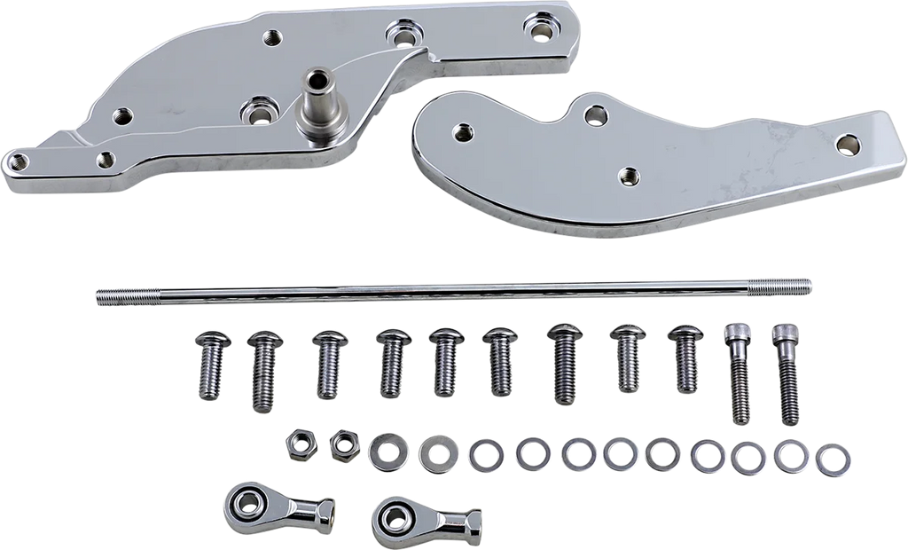 Forward Control Extensions - 3" Forward - Black - FL/FX DragSpecialties 056319 - Side View