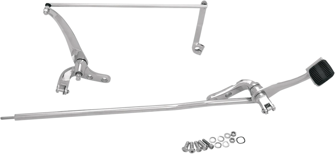 Forward Control Relocation Kit - FXD - Black DragSpecialties 77445 - Side View