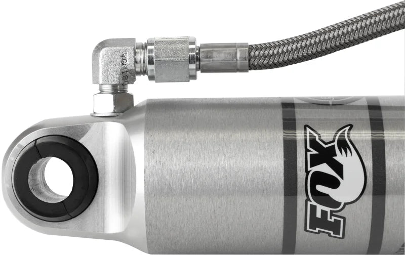 Fox 05+ Ford SD 2.0 Performance Series 13.6in. Smooth Body Remote Res. Rear Shock / 1.5-3.5in. Lift - Back View