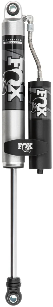 Fox 20+ GM 2500/3500 HD 2.0 Performance Series Smooth Body Reservoir Rear Shock 0-1in Lift - Side View
