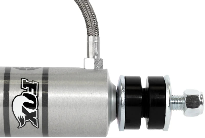 Fox 2.0 Performance Series 10.1in. Smooth Body Remote Res. Shock w/Stem Mount / Std Travel - Black - Back View