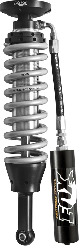 Fox 2005 Tacoma 2.5 Factory Series 4.61in. Remote Reservoir Coilover Shock Set - Black/Zinc - Main Product View