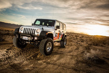 Load image into Gallery viewer, Fox 2007+ Jeep JK 2.0 Factory Series ATS Steering Stabilizer 22.15in Ext L - Orange Heritage Logo - Back View