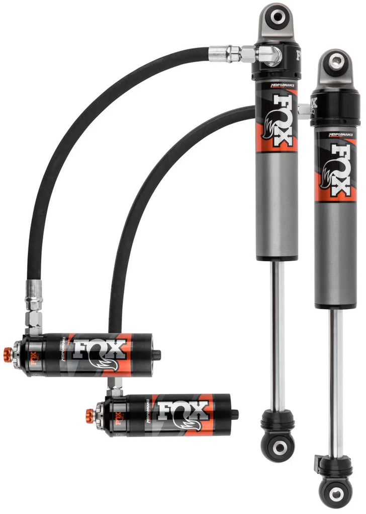 Fox 2018+ Jeep JL 2.5 Factory Race Series 10.17in Remote Res. Front Shock Set / 2-3in. Lift w/ DSC - Side View