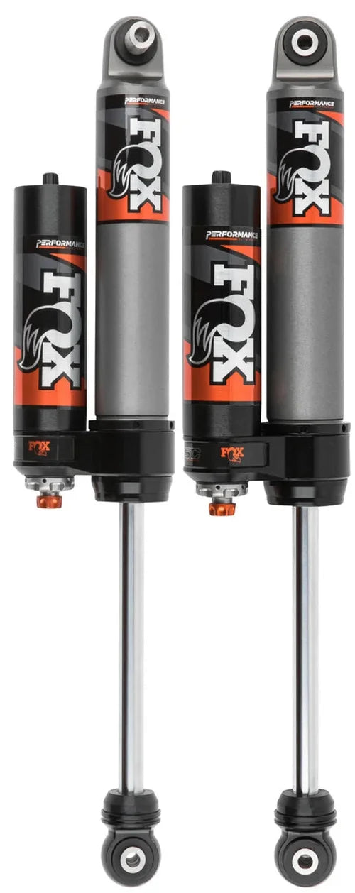 Fox 2019+ Ford Ranger 2.5 Factory Series 0-1.5in Rear Remote Reservoir Shock (Pair) - Adjustable - Side View