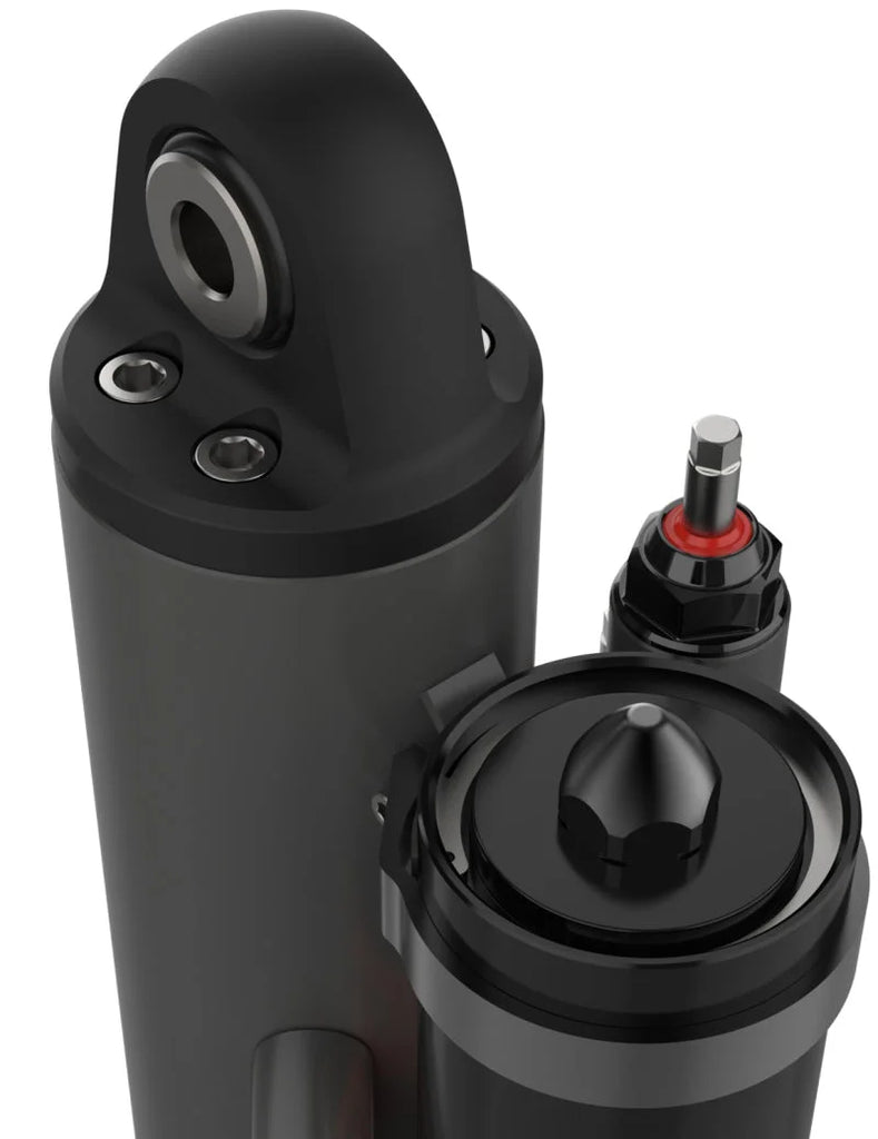 Fox 3.5 Factory Race 1in Shaft 5-Tube External Bypass 16in Piggyback Shock - Left - Main Product View