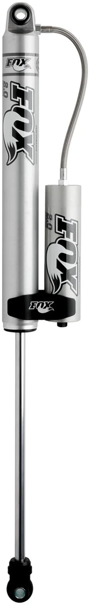 Fox 99+ Chevy HD 2.0 Performance Series 14.1in. Smooth Body Remote Res. Rear Shock / 7-10in. Lift - Side View