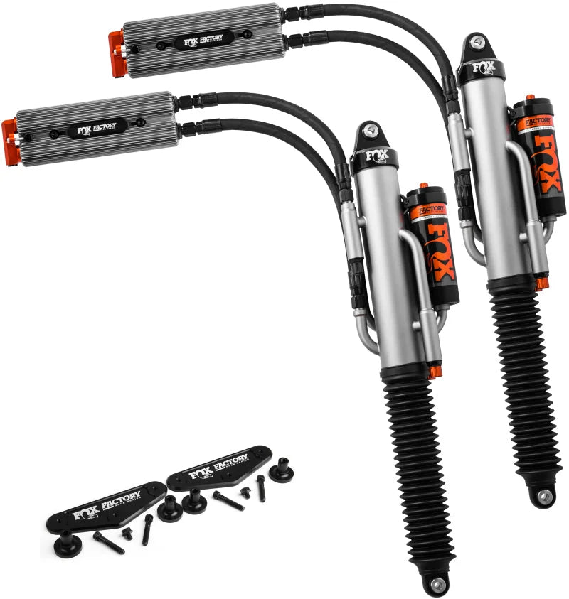 Fox Ford Raptor 3.0 Factory Series 12.27in External QAB P/B Reservoir Rear Shock Set - Blk - Back View