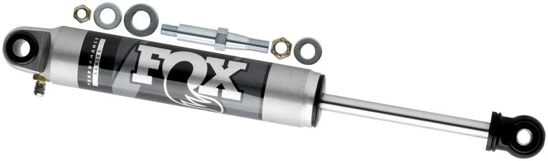 Fox Jeep TJ/LJ/XJ/MJ 2.0 Performance Series 6.2in. Smooth Body IFP Steering Stabilizer - Aluminum - Installation View