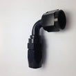 Load image into Gallery viewer, Fragola -10AN Male Rad. Fitting x 90 Degree Pro-Flow Hose End - Black