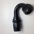 Load image into Gallery viewer, Fragola -10AN x 150 Degree Pro-Flow Hose End - Black - Side View