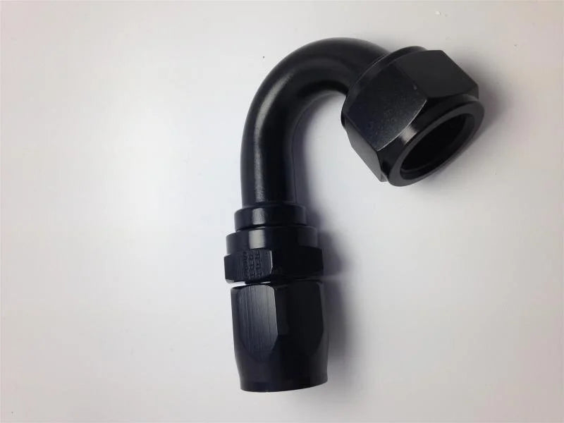 Fragola -10AN x 150 Degree Pro-Flow Hose End - Black - Side View