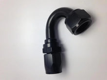 Load image into Gallery viewer, Fragola -10AN x 150 Degree Pro-Flow Hose End - Black - Side View