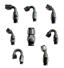 Load image into Gallery viewer, Fragola -12AN Real Street x 90 Degree Hose End Black For PTFE Hose - Main Product View