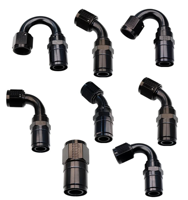 Fragola -16AN Race-Rite Crimp-On Hose End 180 Degree - Side View