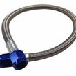 Load image into Gallery viewer, Fragola -4AN Hose Assembly Straight x Straight 36in Blue Nuts Nitrous Supply Line (3 Feet)