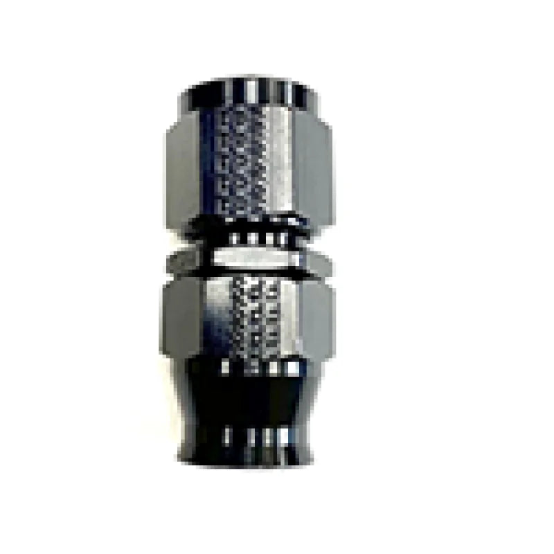 Fragola -4AN Real Street Straight Hose End Black For PTFE Hose - Side View