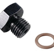Load image into Gallery viewer, Fragola -6AN Port Plug 9/16-18 - Black