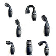 Load image into Gallery viewer, Fragola -6AN Race-Rite Reusable PTFE Hose End 150 Degree - Side View