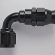 Load image into Gallery viewer, Fragola -6AN Real Street x 90 Degree Hose End Black For PTFE Hose