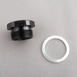 Load image into Gallery viewer, Fragola 7/8-20 Inlet Plug - Blank - Black