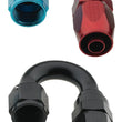 Load image into Gallery viewer, Fragola -8AN x 180 Degree Pro-Flow Hose End - Black - Side View