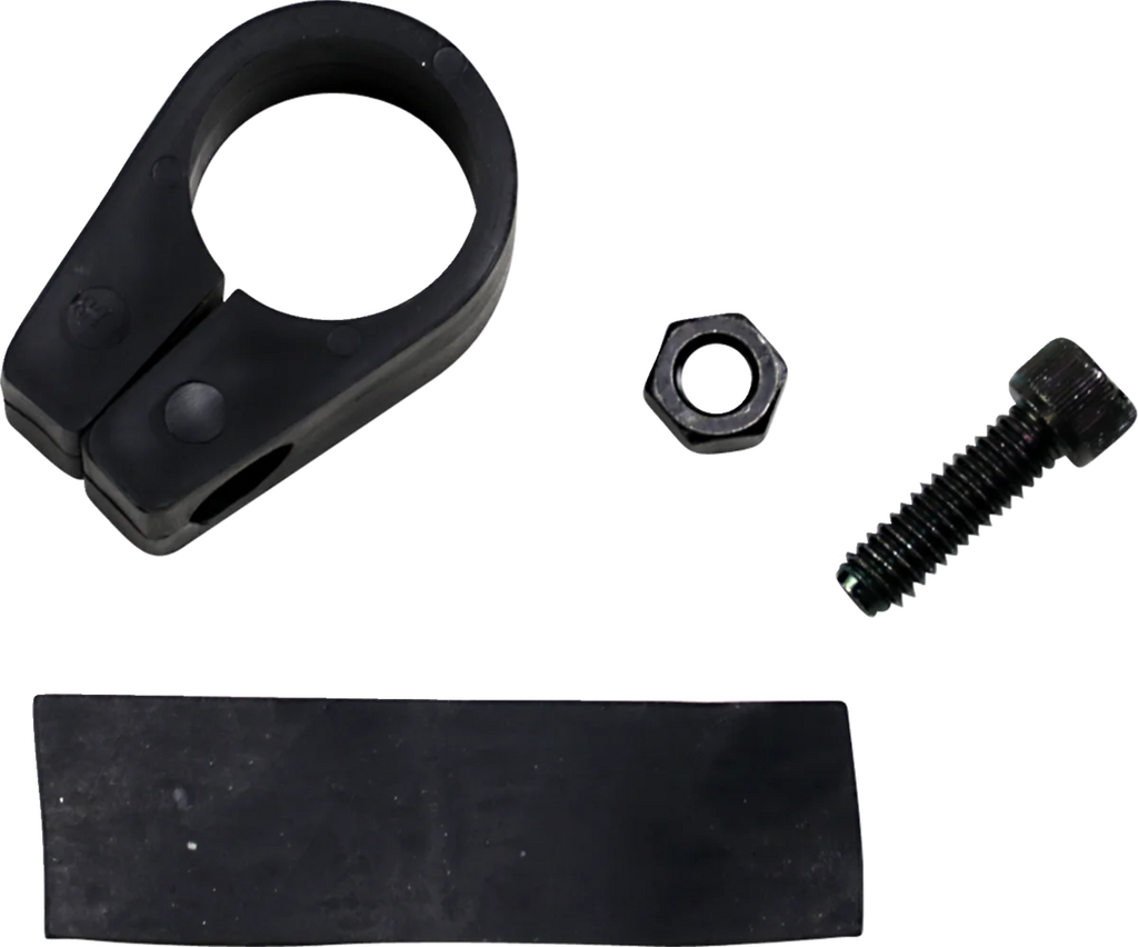 Frame Clamp - Black - 1-1/8" Jagg Oil Coolers CL112 - Side View