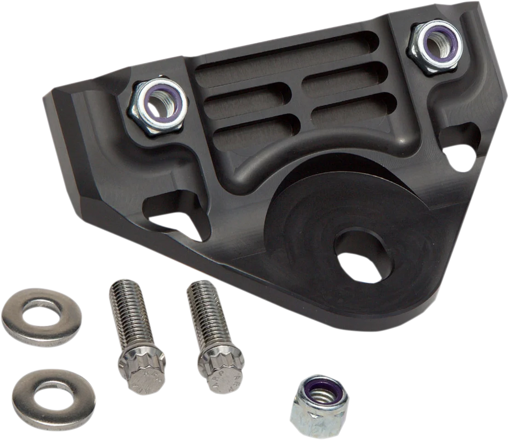 Front Engine Mount - Black - Side View