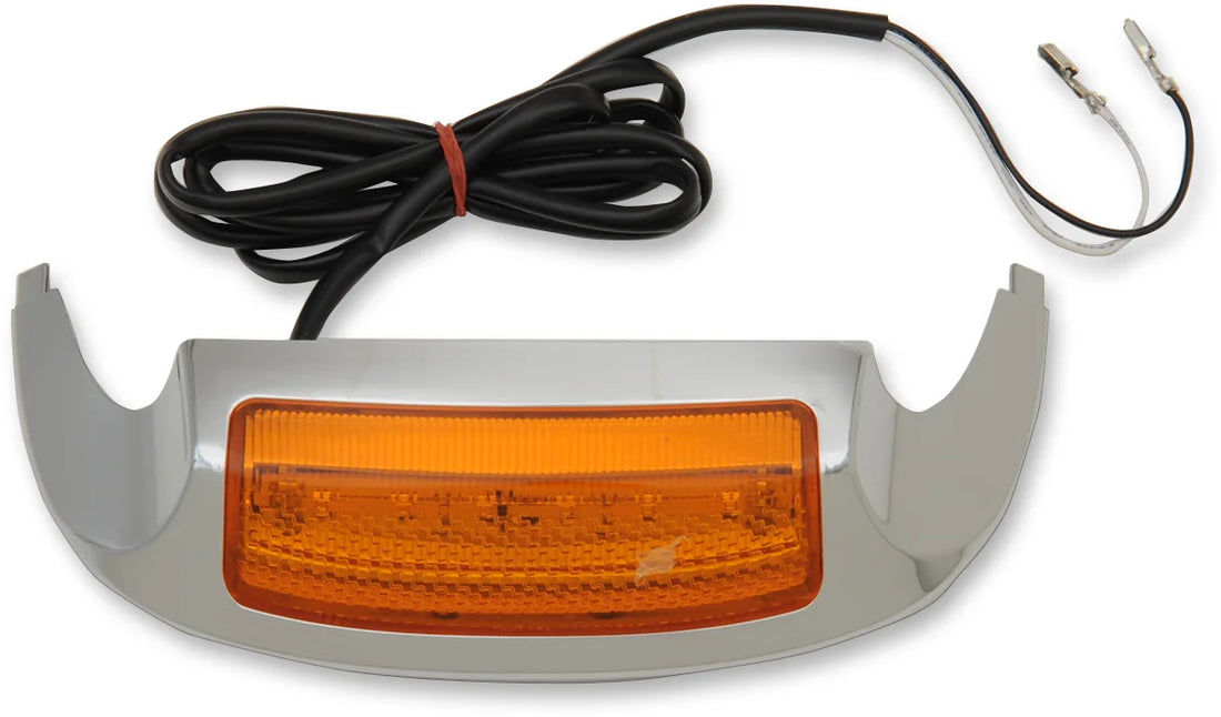 Front Fender Tip Light - '14-'22 FLT - Clear DragSpecialties F51-0646CE - Side View