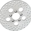 Load image into Gallery viewer, Front Rotor - Stainless Steel - 10" DragSpecialties 06-0175AS - Side View