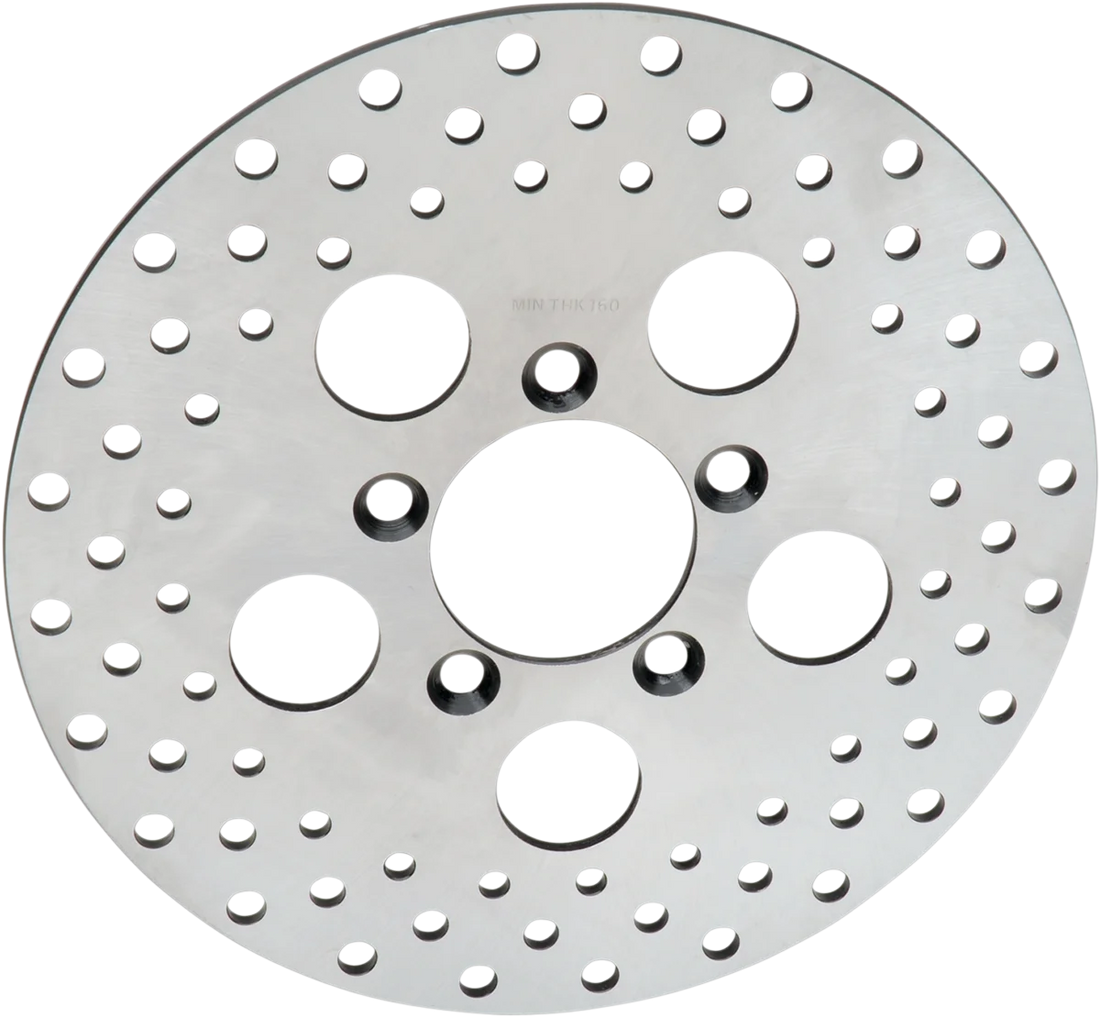 Front Rotor - Stainless Steel - 10" DragSpecialties 06-0175AS - Side View