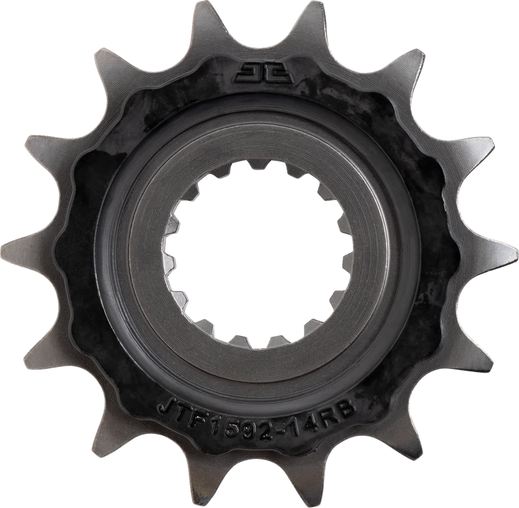 Front Sprocket - Rubber Cushioned - 14 Tooth - Yamaha JT Sprockets JTF1592.14RB - Main Product View