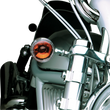 Load image into Gallery viewer, Front Turn Signal Relocation Kit F/VRSCA DragSpecialties 19130000 - Side View