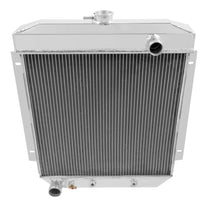 Load image into Gallery viewer, Frostbite Aluminum Radiator 2-Row fits 1954-1956 Ford Passenger Vehicles / 1954-1959 Ford Fairlane / Ranchero - Side View
