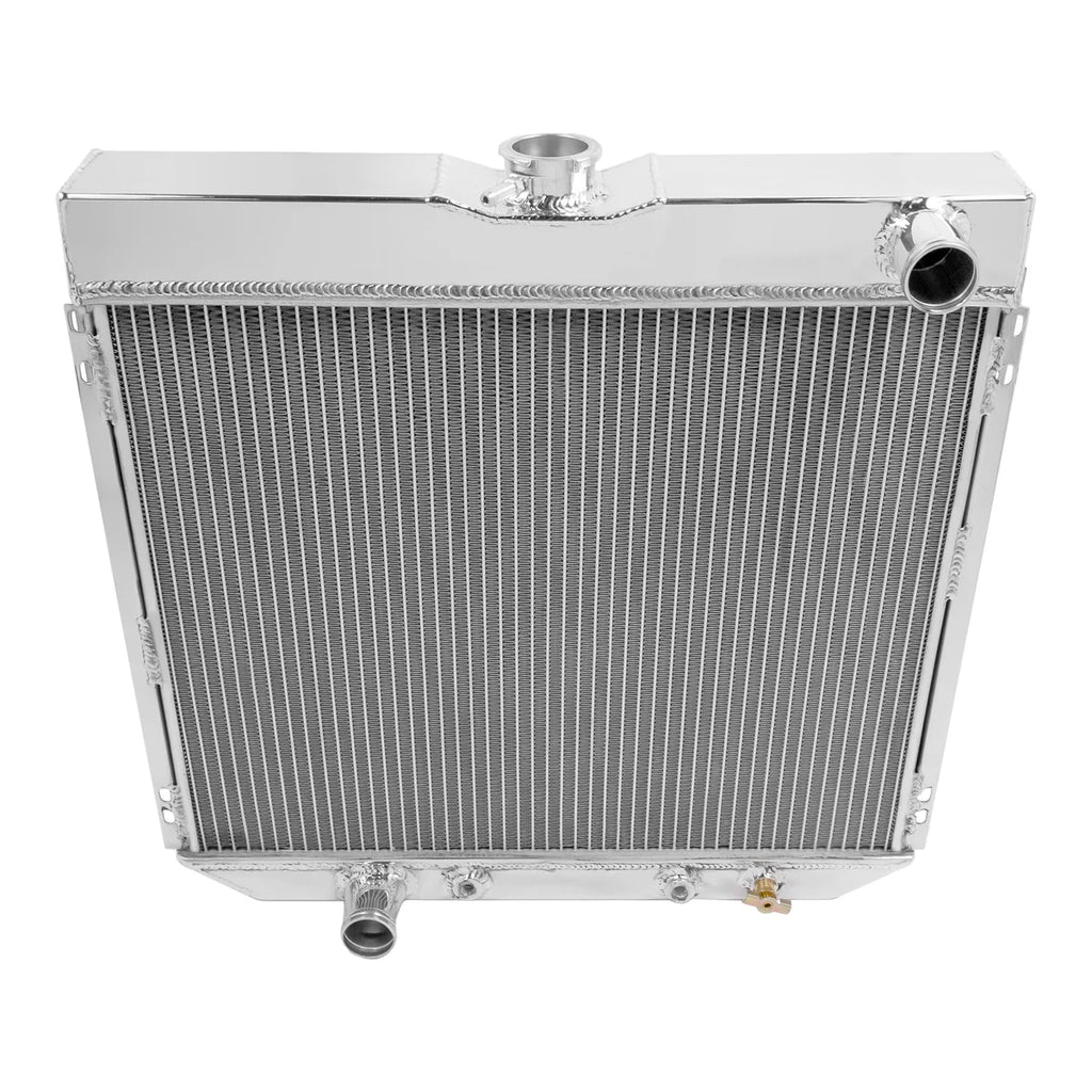 Frostbite Aluminum Radiator- 3 Row fits 1963-1973 Ford / Mercury - Check Fitment Details - Side View