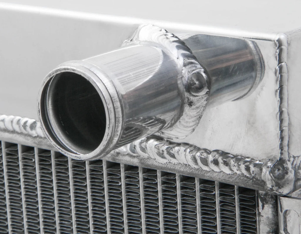 Frostbite Aluminum Radiator- 3 Row fits 1963-1973 Ford / Mercury - Check Fitment Details - Installation View