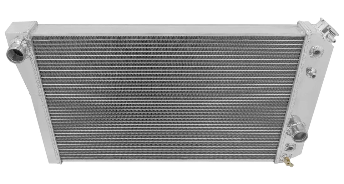 Frostbite Aluminum Radiator 3-Row fits 1984-1990 Chevrolet Corvette (all engines) - Check Fitment Details - Side View