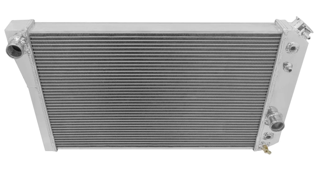 Frostbite Aluminum Radiator 3-Row fits 1984-1990 Chevrolet Corvette (all engines) - Check Fitment Details - Side View