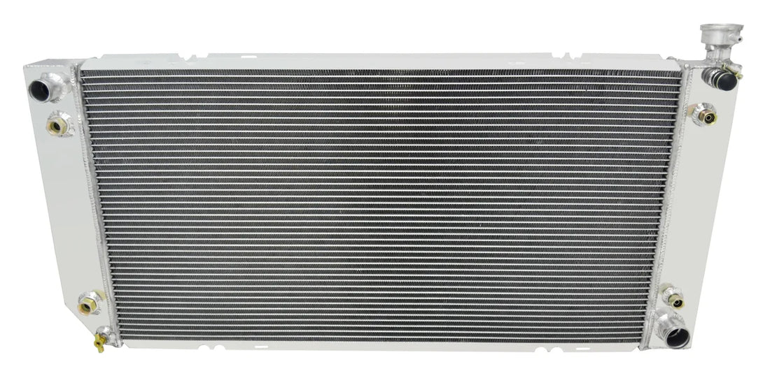 Frostbite Aluminum Radiator- 3 Row fits 1994-2000 Chevrolet / GMC - Check Fitment Details - Side View