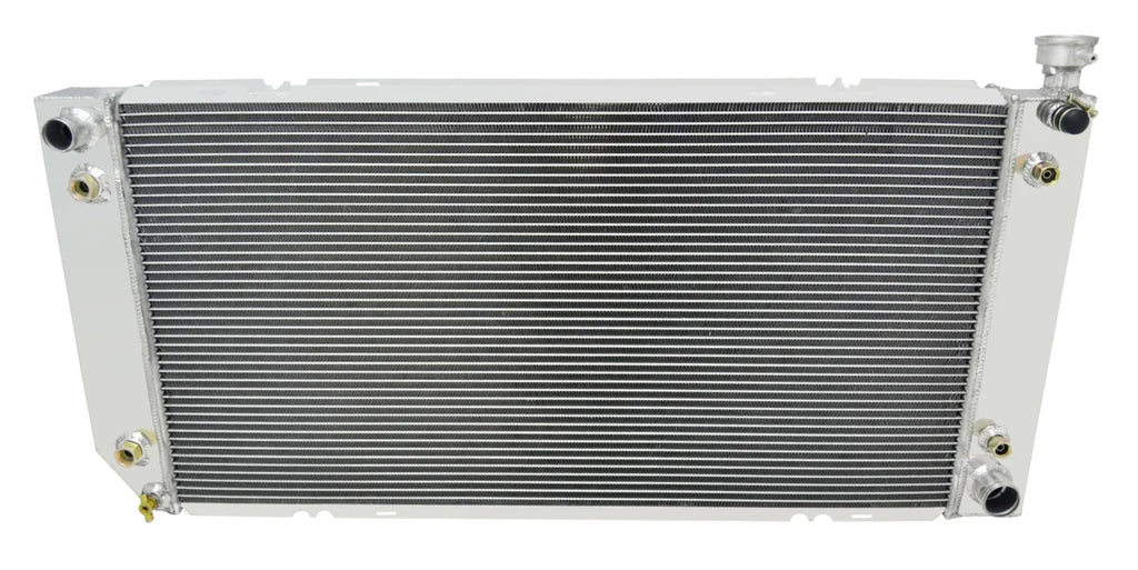 Frostbite Aluminum Radiator- 3 Row fits 1994-2000 Chevrolet / GMC - Check Fitment Details - Side View