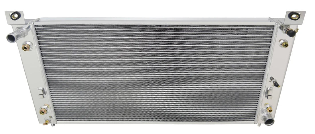 Frostbite Aluminum Radiator- 3 Row fits 1999-2011 Cadillac / Chevrolet / GMC - Check Fitment Details - Side View