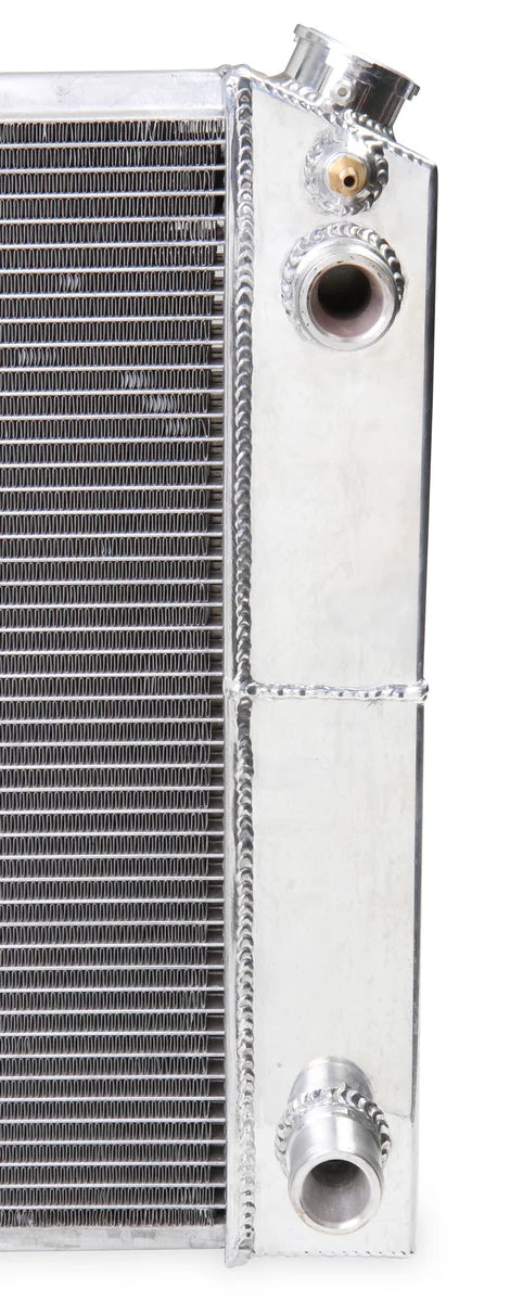 Frostbite Aluminum Radiator, w/ GM LS Swap- 3 Row fits 1967-1972 Chevrolet C10 Pickup / GMC C15/C1500 Pickup - Side View