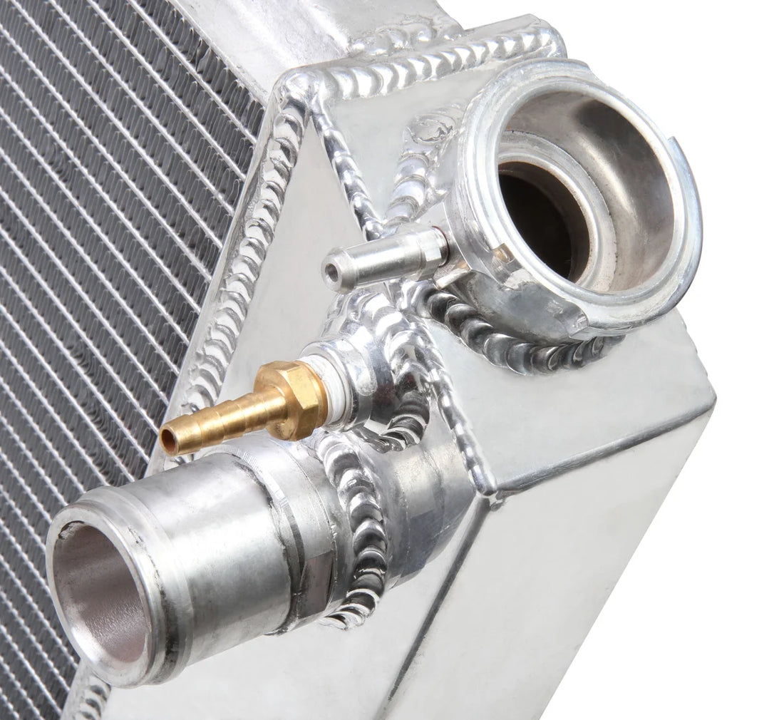 Frostbite Aluminum Radiator, w/ GM LS/LT Swap- 3 Row fits 1970-1988 Buick / Chevrolet / GMC - Back View