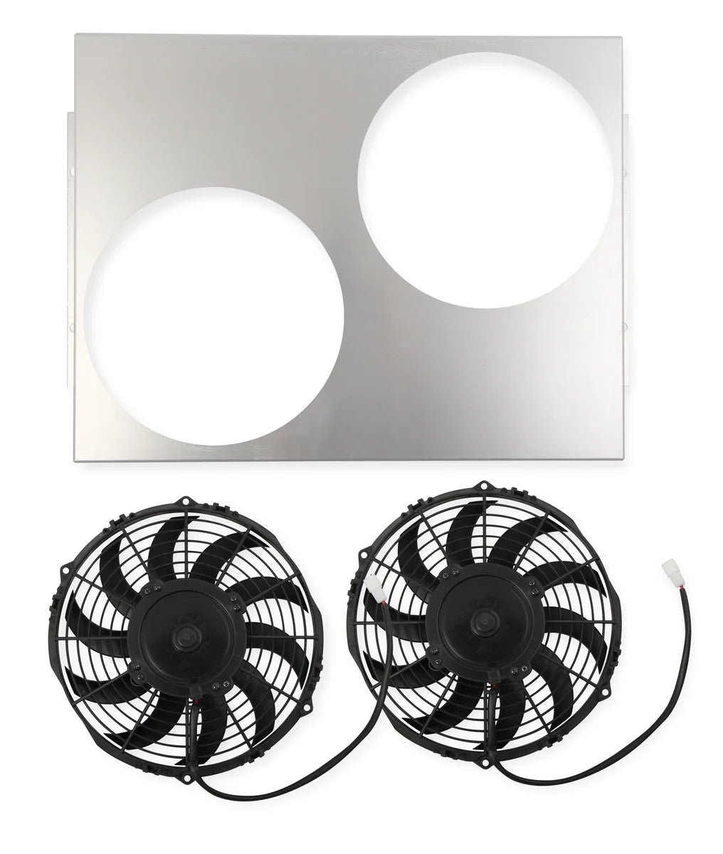Frostbite High Performance Fan/Shroud Package fits 1967-1969 1973-1974 Buick / Chevrolet / Oldsmobile / Pontiac - Side View